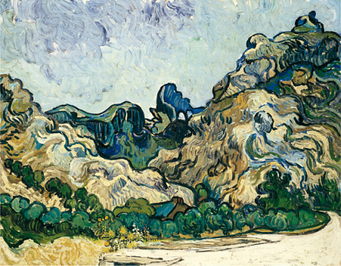 Mountains at Saint-Rémy  (Montagnes à Saint-Rémy), July 1889. Oil  on canvas, Vincent van Gogh