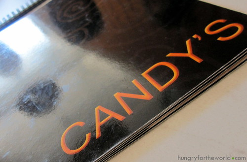 candy's menu cover