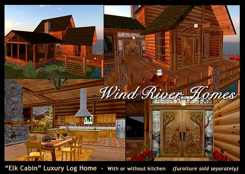 "Elk Cabin" from Wind River Homes - InWorldz by Teal Freenote