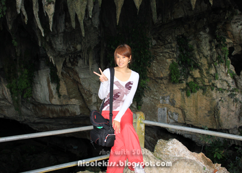 posing in front of clearwater cave