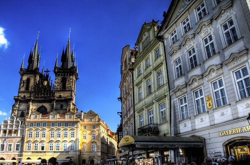 Olt town square. Prague. Plaza de la ciudad vieja. Praga