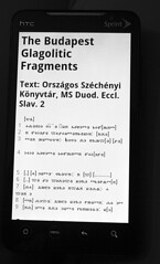 Glagolitic on an Android