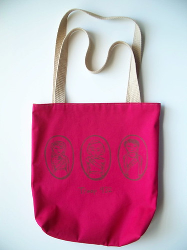the magenta girl scout tote