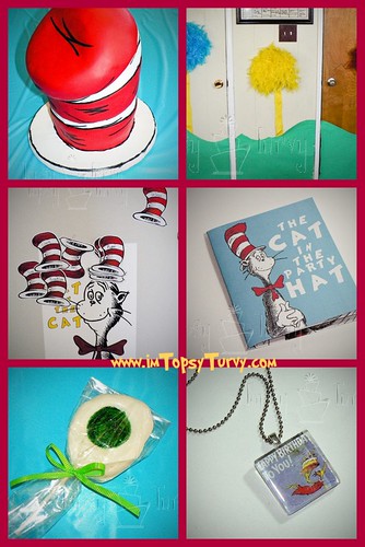 dr seuss birthday party pin the hat on the cat game