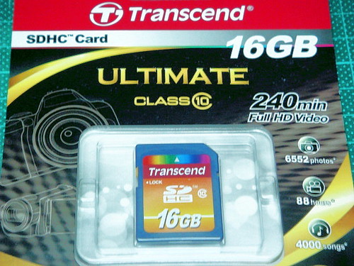 Transcend Class10 16GB SDHC 卡