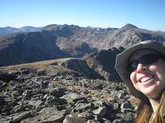 Clare on Summit of Sprague Mtn (12,713 ft)