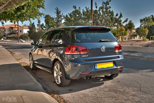 VW Golf Mk VI RLine HDR RUGRLN Tags blue