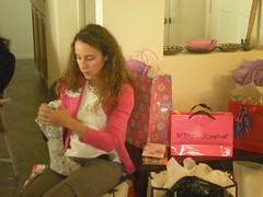 Rachel Opening Gifts