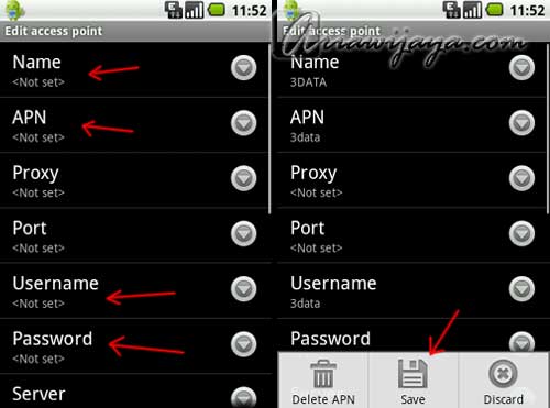 setting internet android, apn, acces pont