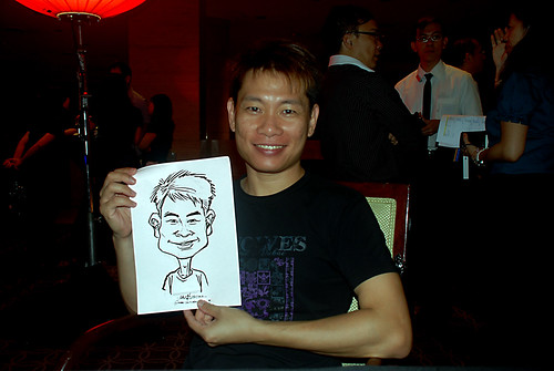 Caricature live sketching for Travel Partners Appreciation Dinner - World Fiesta - 11