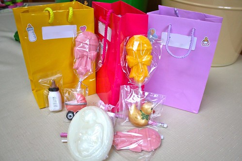 Baby shower gift bags & soap