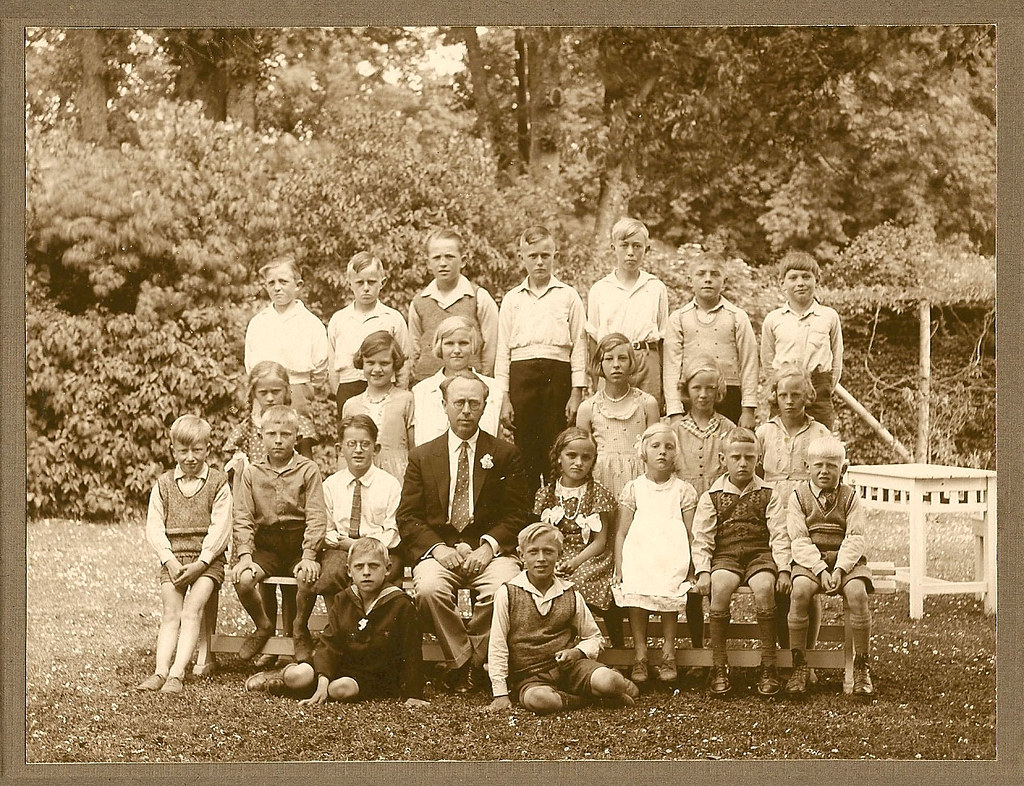 Skolebillede fra Vemmetofte skole 1935