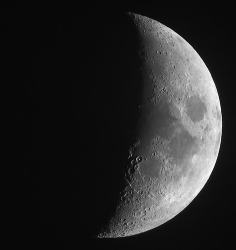 waxing crescent moon. Waxing Crescent Moon taken at