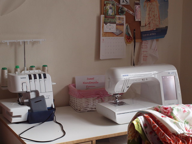 my sewing table