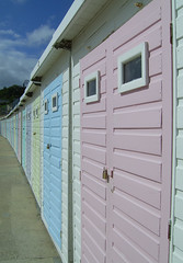 Ice cream beach huts
