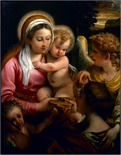 Virgin and Child with Saint Lucy and the Young Saint John the Baptist, circa 1587–88, Annibale Carracci