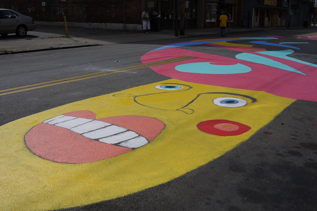 Painting the Street in Cincinnati