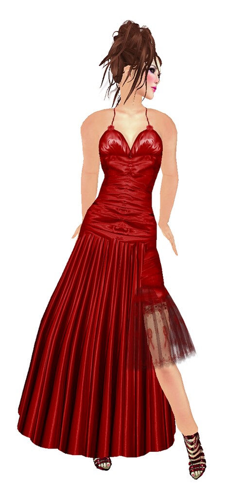 *SW* Apple .:i *Towa* i:.  flower gather long dress (queen red)