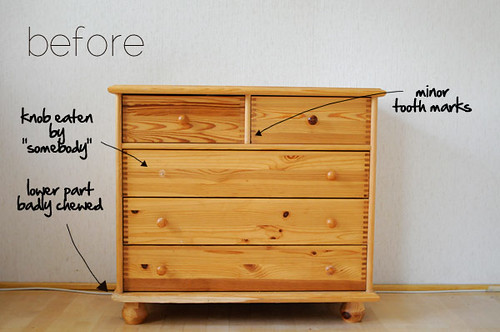 Before: The chest of drawers