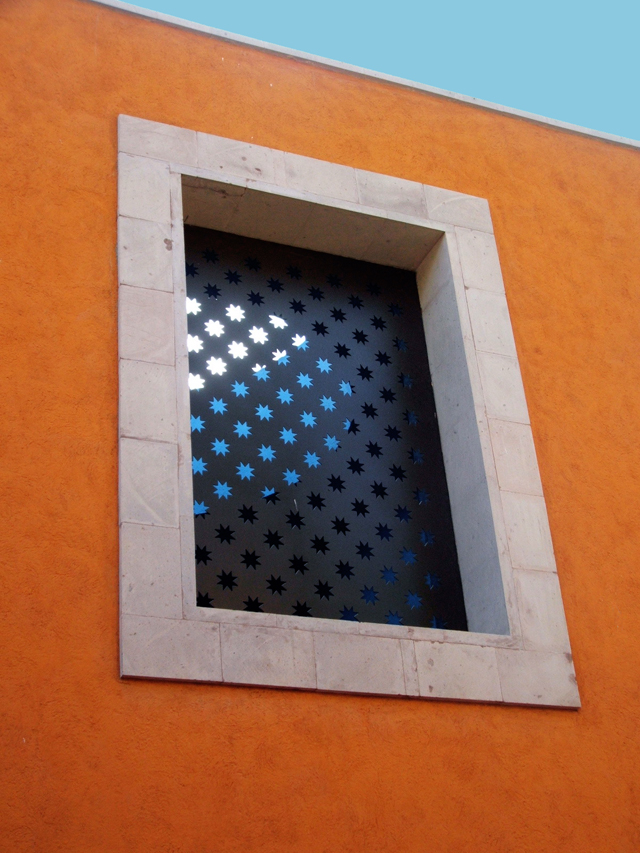 Star studded window in San Miguel de Allende