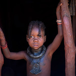 Himba kid in his house - Angola