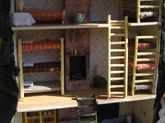 Dollhouse Miniature 1/4" Scale 1:48  Family Closet  Made of  Plywood #Z297F 
