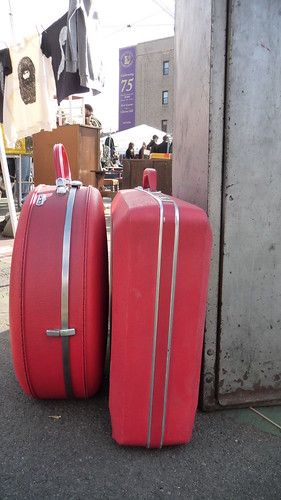 Red luggage