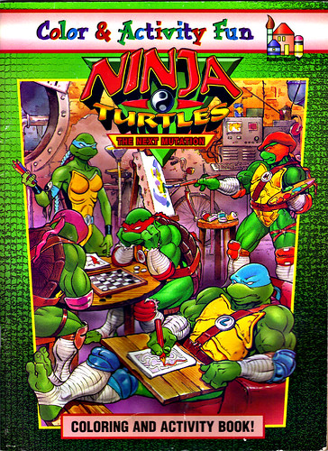 RANDOM HOUSE :: "Ninja Turtles: The Next Mutation" COLORING & ACTIVITY BOOK i  (( 1998 ))
