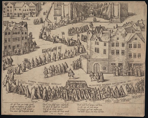 Leichenzug Wilhelms von Oranien in Delft (c 1584)