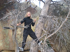 Jenny Caught Climbing a Tree in Vedauwoo