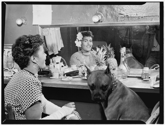 [Portrait of Billie Holiday, Downbeat(?), New York, N.Y., ca. June 1946] (LOC)