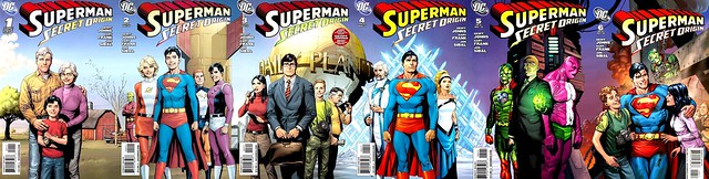 Superman Secret Origin Gary Frank covers 1-6 joined