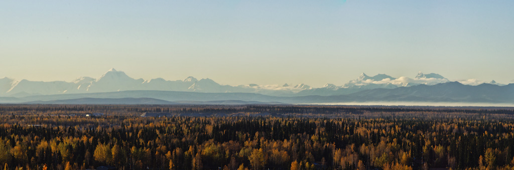 Panorama of the Alaska Range