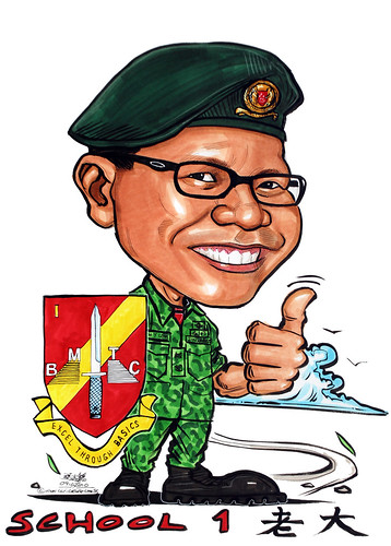Caricature for Singapore Armed Forces (SAF)