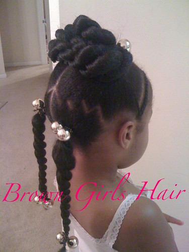 zig zag parts cute natural hair styles little black girls