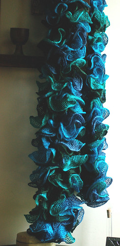 Bufanda azul (detalle)
