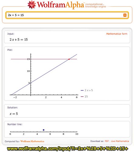 Wolfram|Alpha Algebra Demo