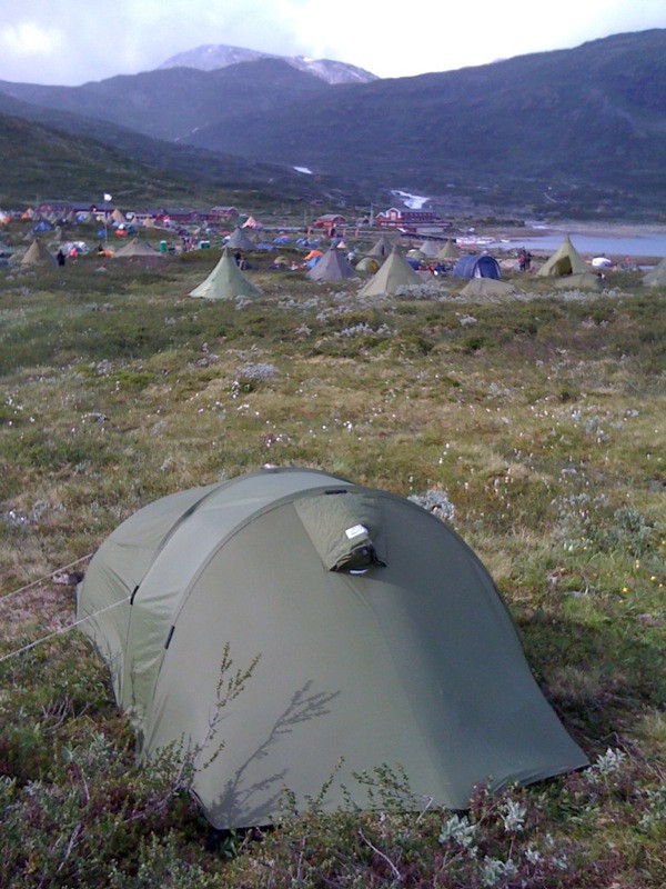 Teltplass på Vinjerock 2010