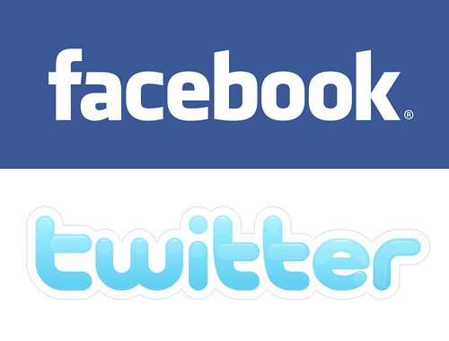 logo facebook and twitter. facebook-amp;-twitter-logo vetical