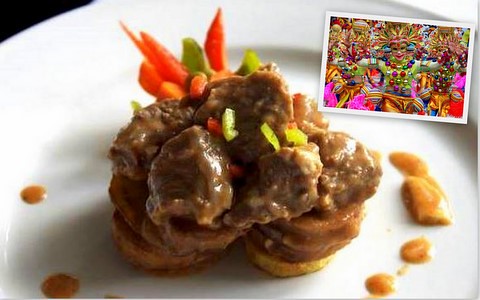 Bacolod: Bakareta with Fried Potato and Kraft Eden Cheese