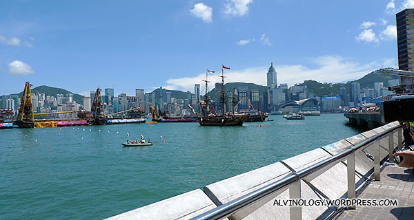 Victoria Harbour where the dragon boat carnival was held