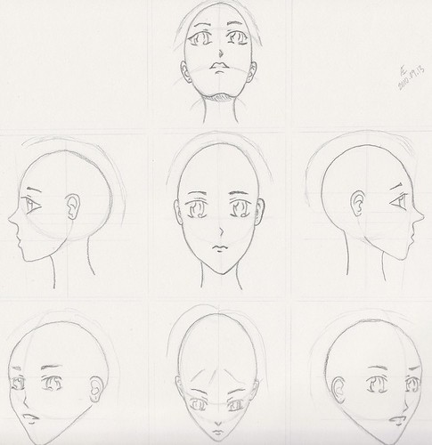 Manga Face Angles Sheet