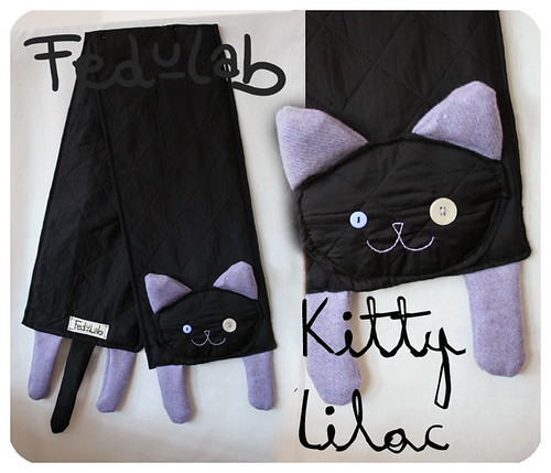 Kitty scarf lilac
