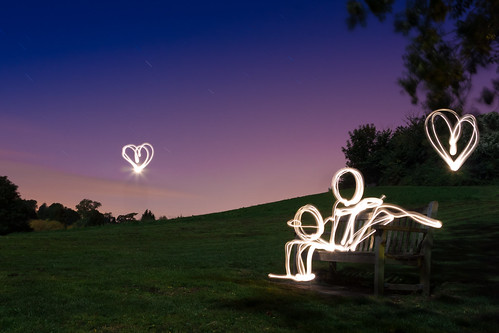 Love At First Light (Light Painting), Kent by flatworldsedge