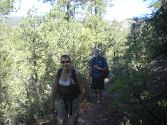 Kat & Dennis Hiking to El Rito Sport Climbing Crag