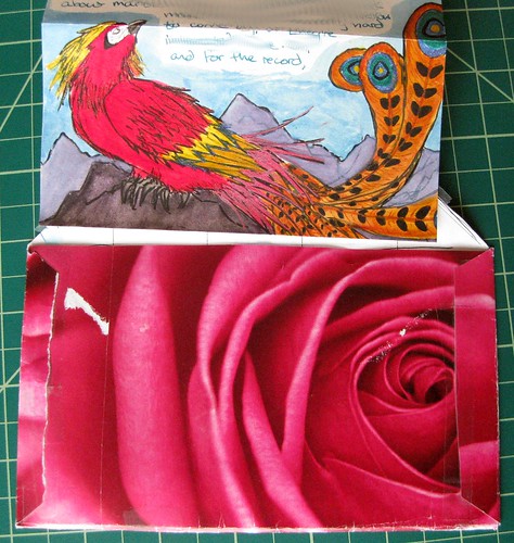 Quetzal stationery + rose envelope