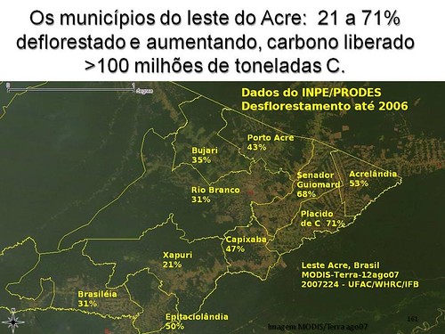 Deforestation in Eastern Acre up to 2006
