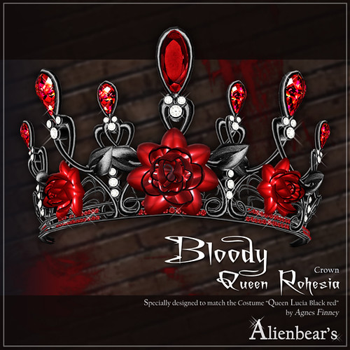 Bloody Queen rohesia crown (Dark red)