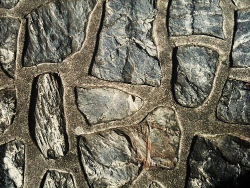 An abstract photo of stone paving.