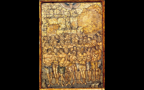 Sfintii 40 de mucenici mosaic sec XIII Dumbarton Oaks